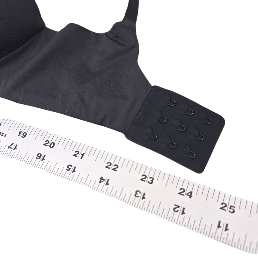 Savage X Fenty Push Up Bra Women 32DD Black Nylon Spandex T-Shirt Underwire Lift - Picture 8 of 8